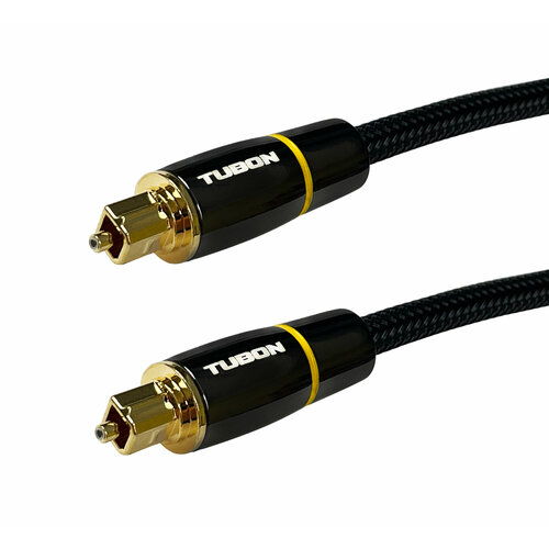 кабель tubon оптический toslink mini toslink optical spdif od5 0 металл пвх нейлон t011 5м Кабель TUBON Оптический Toslink - Toslink / Optical / SPDIF OD6.0 Металл / ПВХ / Нейлон T007 5м.