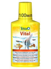 Tetra кондиционер Vital для создания естественных условий в аквариуме средство для подготовки водопроводной воды, 100 мл, 100 г