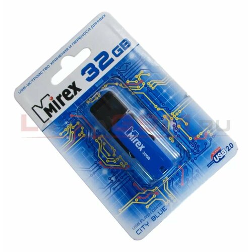 Флешка 32 ГБ USB Mirex City Blue