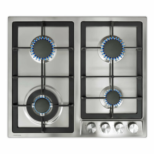 Встраиваемая газовая панель Samtron HM X6231 60 см серебристый электроподжиг газконтроль WOK 2156600₽