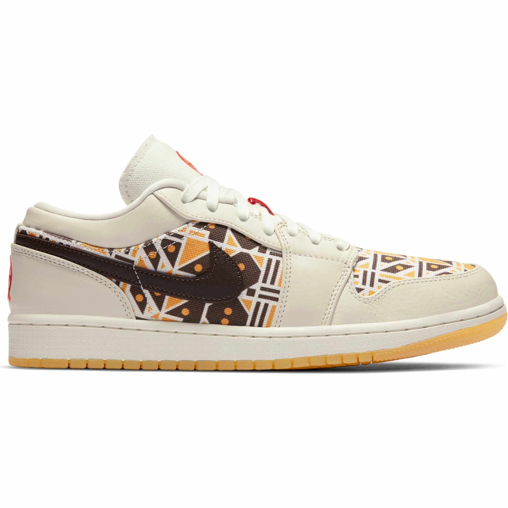 Кроссовки Jordan 1 Low Q54, полнота 10 (RU)/ на широкую стопу, размер 9US, бежевый