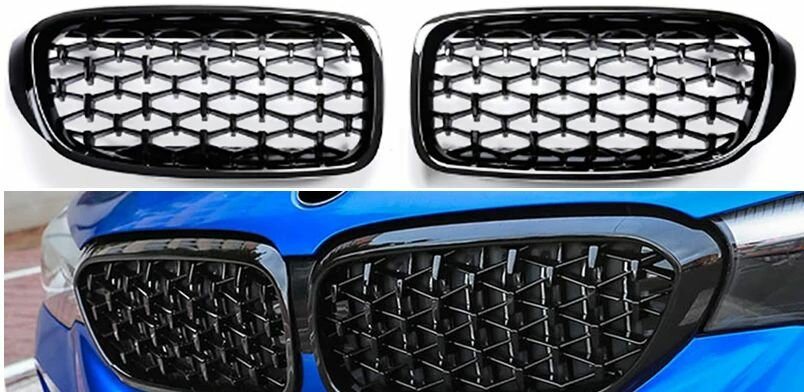 Решетка радиатора ноздри BMW 3-Series GT 2013-2016