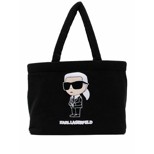 Сумка тоут Karl Lagerfeld, черный сумка тоут karl lagerfeld skuare белый черный