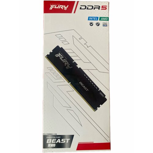 Оперативная память Kingston Fury Beast DDR5 6000MHz 16 ГБ 725000₽