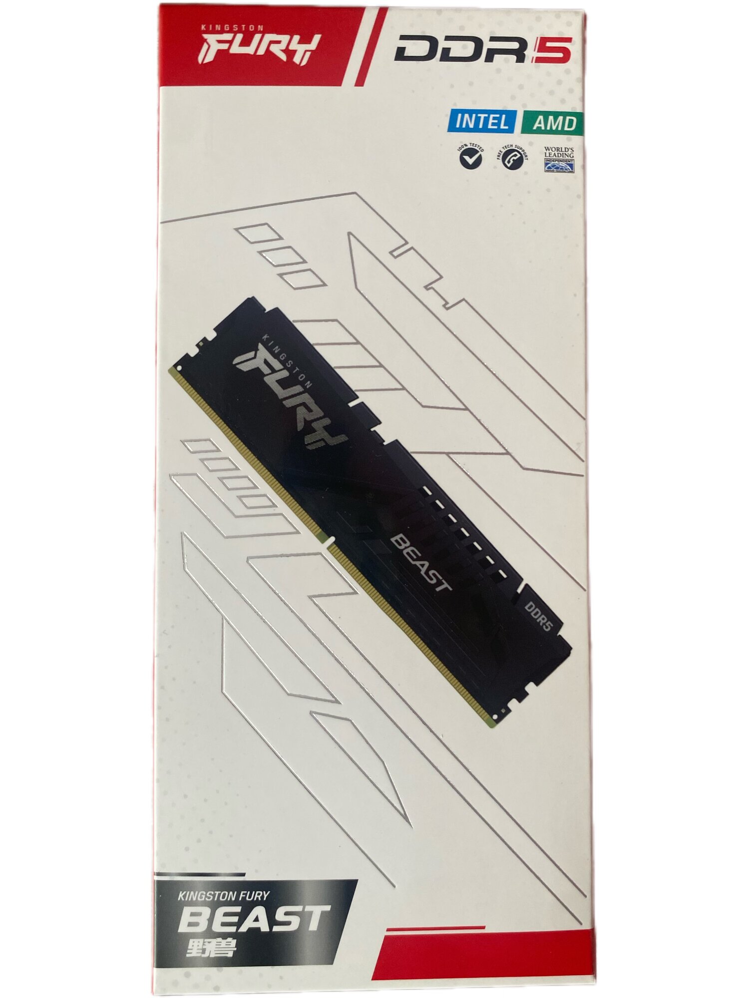 Память оперативная DDR5 Kingston 16Gb PC-48000 6000MHz (KF560C40BB/16) - фото №7