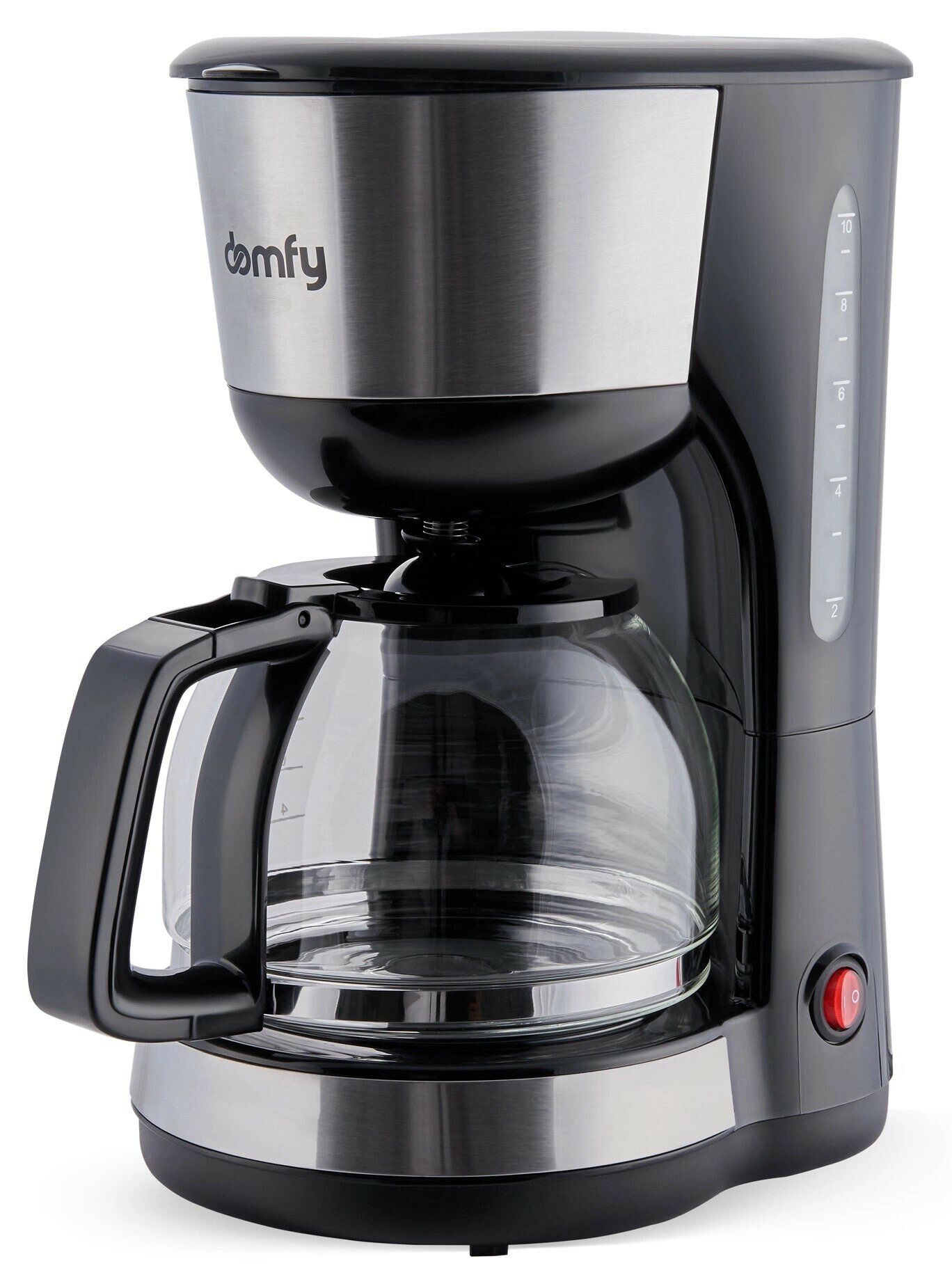 Кофеварка Domfy DSM-CM301 черный/серебристый