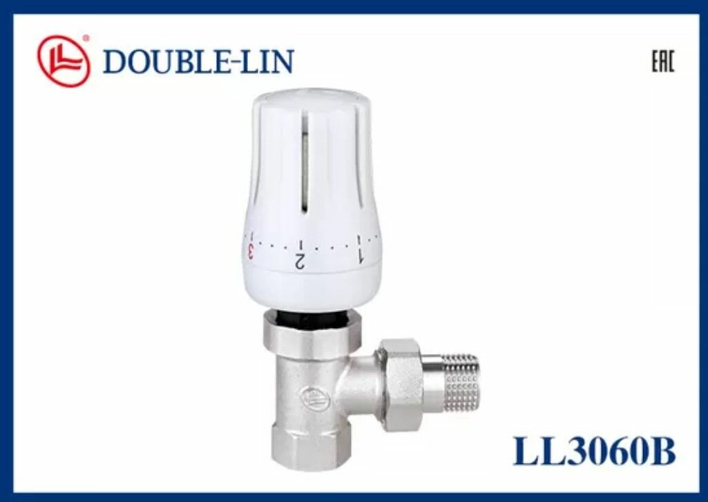 фото Термоголовка для радиаторного крана Double Lin