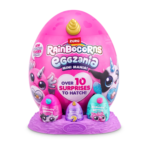 Фигурка Zuru яйцо Rainbocorns EGGZANIA MINI Желтый 25 см зуру 2790₽