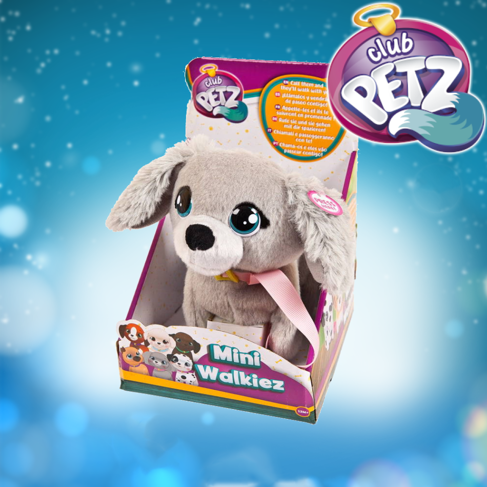 Интерактивная игрушка Club petz Mini Walkiez Серый 16 см / клаб петс