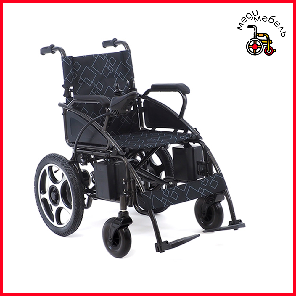 Кресло-коляска с электроприводом MET START 610 (20008) складная и откидными подлокотниками / Изделие ортопедическое для профилактики и реабилитации кресло-коляска инвалидное в вариантах исполнения: МЕТ EK-120