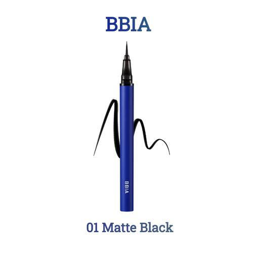 BBIA Водостойкая подводка для глаз черный Never Die Brush Eyeliner 01 Matte Black 04 гр 1390₽