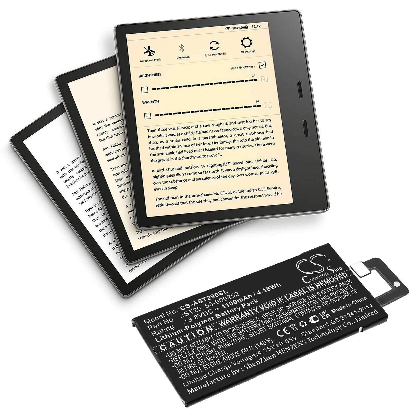 Аккумулятор для Amazon Kindle Oasis 3 Amazon ST29 58-000252 - CS-AST290SL от компании Cameron Sino