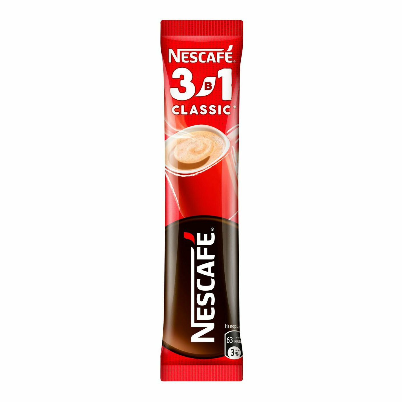 Кофейный напиток Nescafe Classic 3 в 1 растворимый 14,5 г