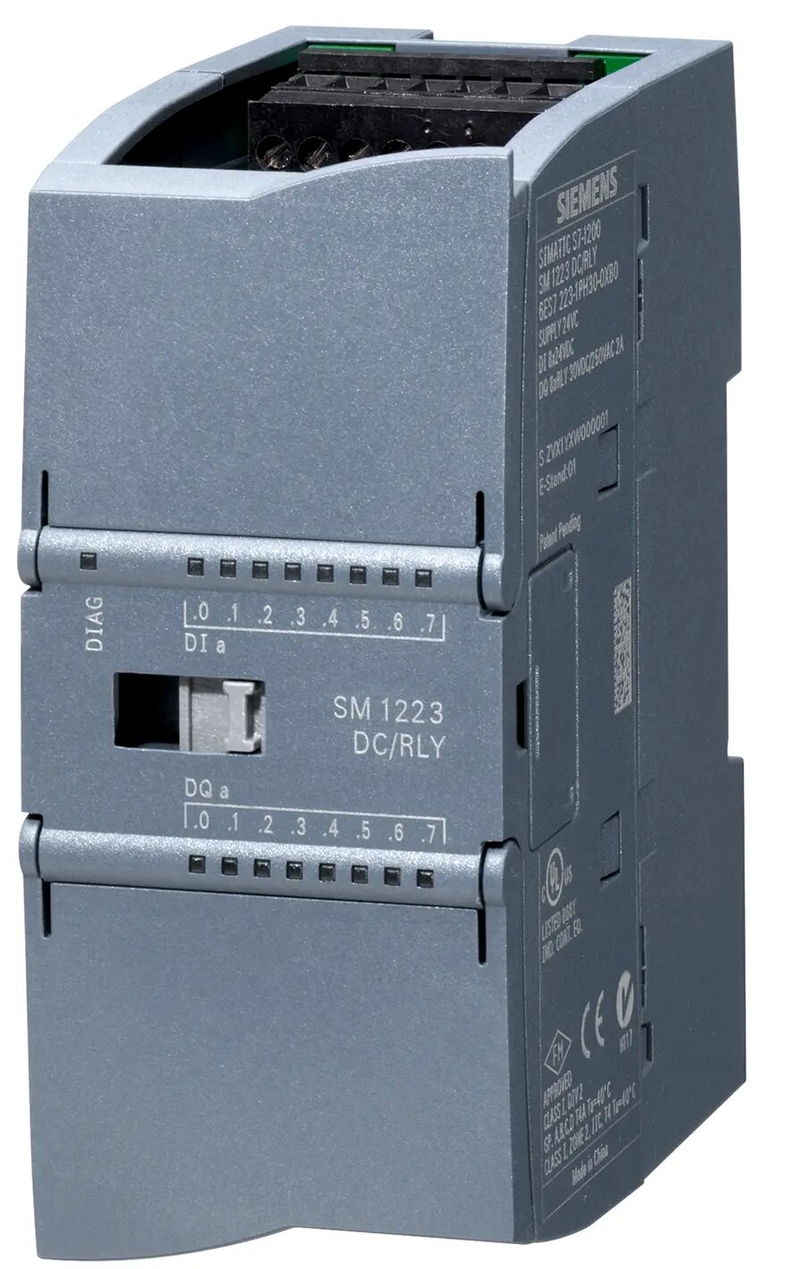 Модуль ввода-вывода Siemens S7-1200 6ES7223-1PH32-0XB0 8DI / 8DO 8DI =24 В SM 1223