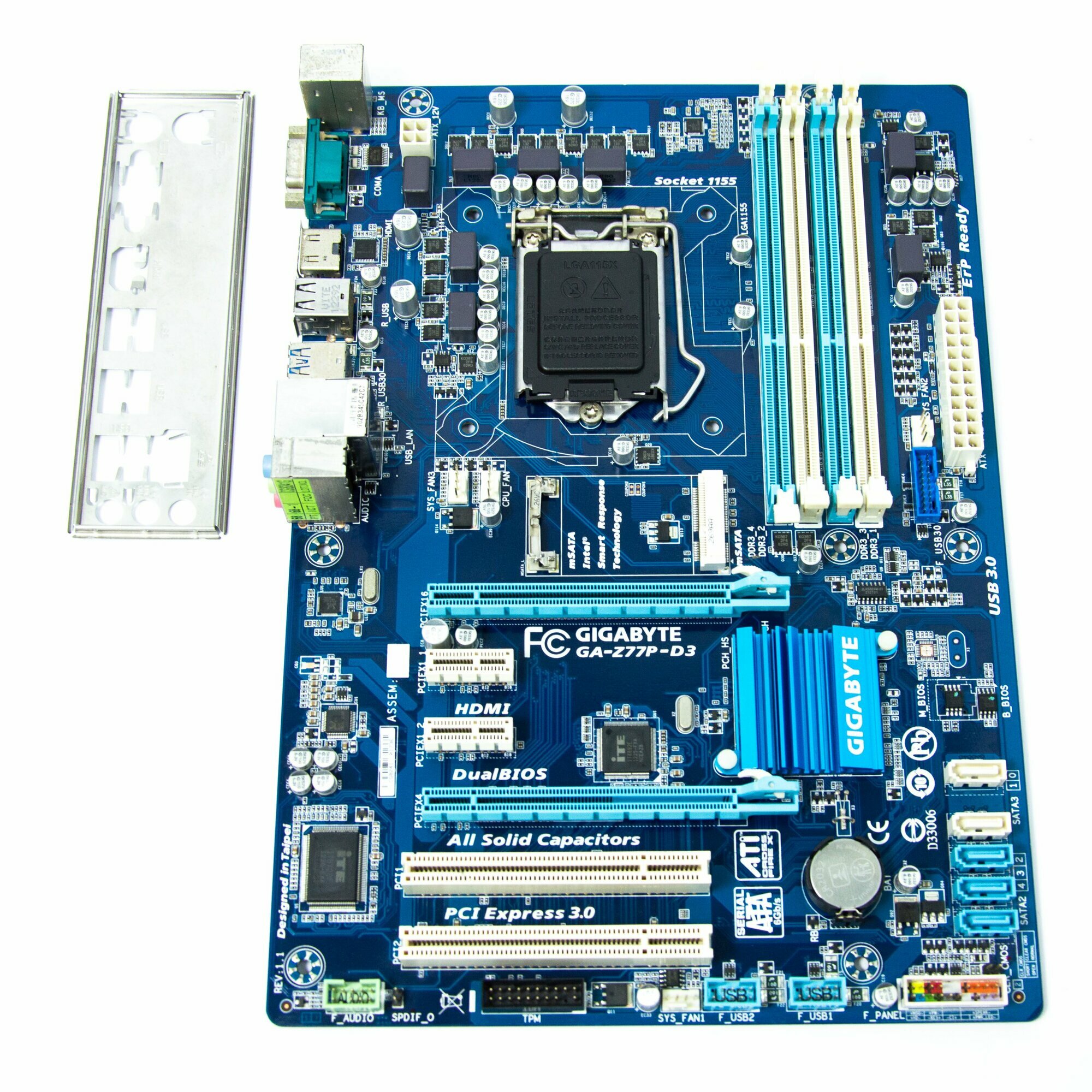 Материнская плата Gigabyte GA-Z77P-D3 LGA1155 DDR3 ATX