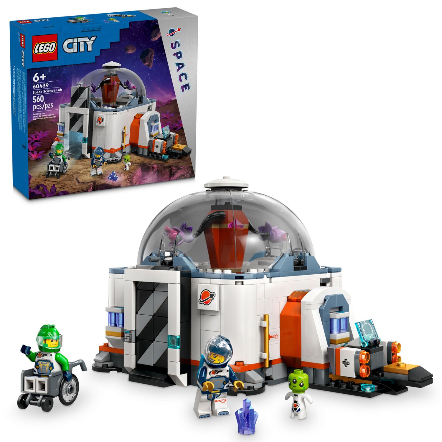 Конструктор LEGO City Космическая научная лаборатория, 560 деталей, возраст 6+
