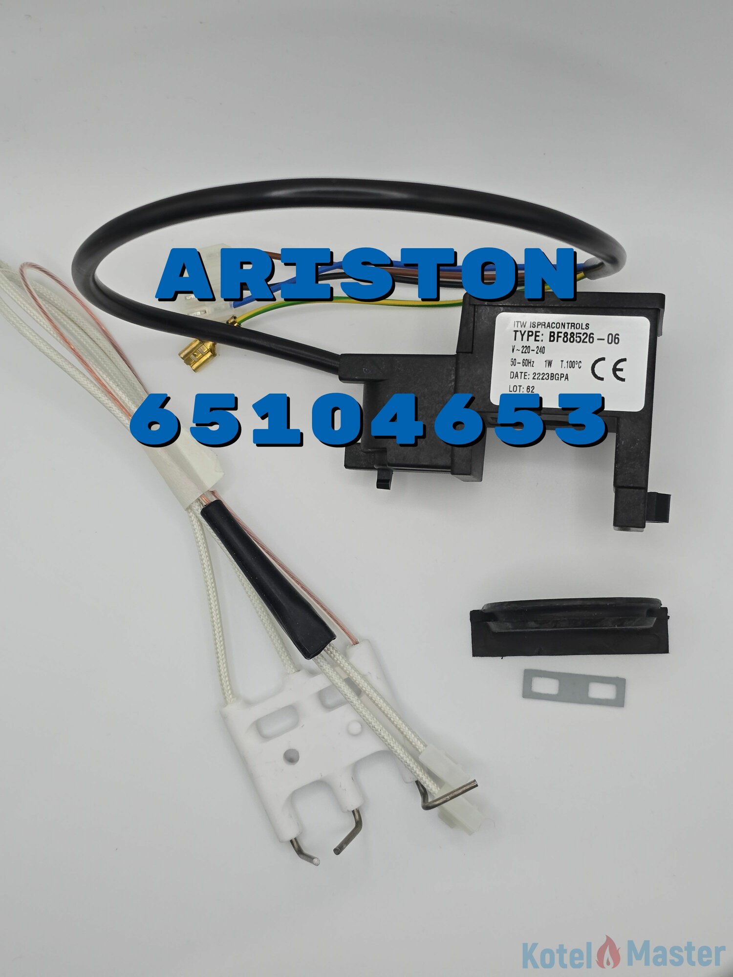 Трансформатор розжига для котлов Ariston 65104653