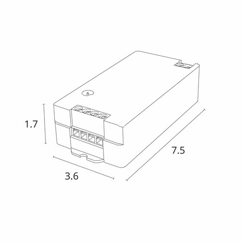 фото Контроллер двухканальный arte lamp smart a70c-02ch-wf / умный дом яндекс