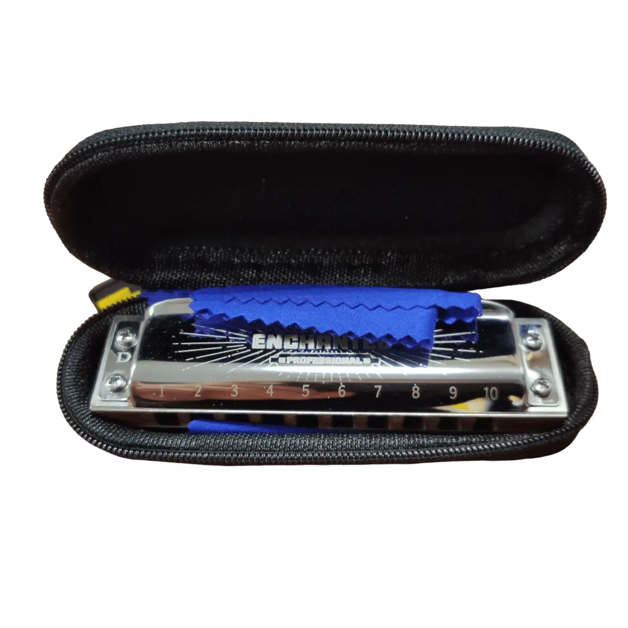 Губная гармошка PRO30 D диатоническая, 10 отверстий, духовой музыкальный инструмент, с чехлом