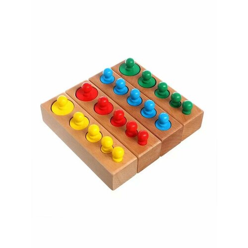 Развивающий набор цилиндров Больше-меньше цветные MSN1706 1193₽