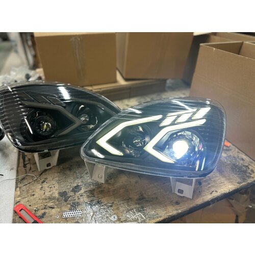 Фары на Газель AMG + Линза - комплект передних фар от 