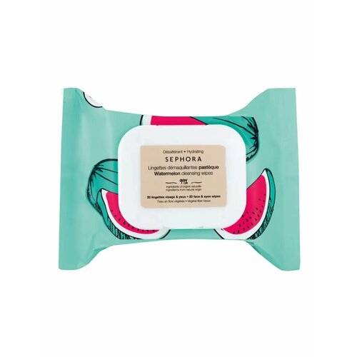 Салфетки для снятия макияжа - c арбузом увлажняющие