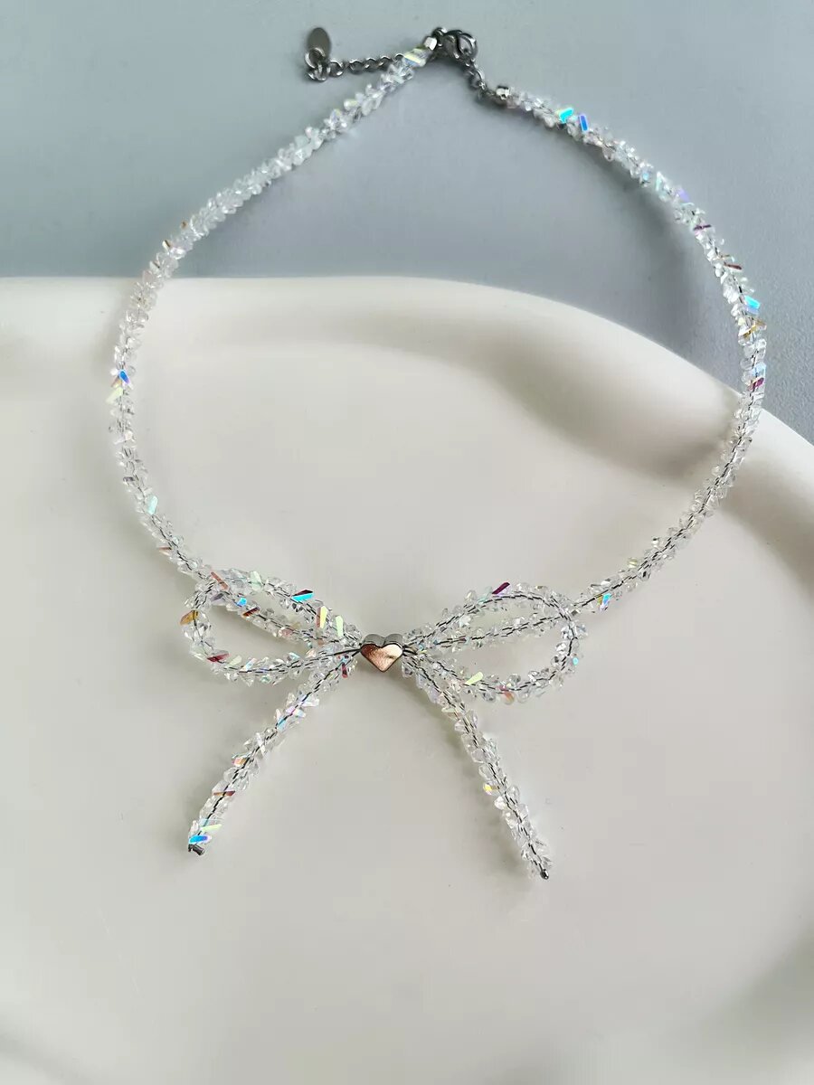 Чокер Браслет Bar, серый, бесцветный, мультиколор, белый — фото 1