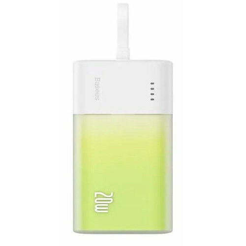 Внешний аккумулятор Xiaomi Baseus Pocket Fast Charging Power Bank Lighting 5200 mAh PPKDC05L Green 2499₽
