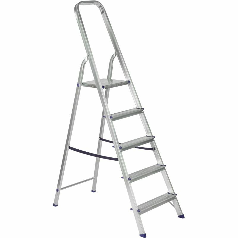 фото Стремянка алюминиевая 5 ступеней TOPFORT