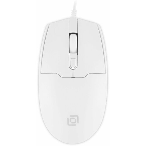 Мышь Оклик 147M белый оптическая 2000dpi USB 4but 60200₽