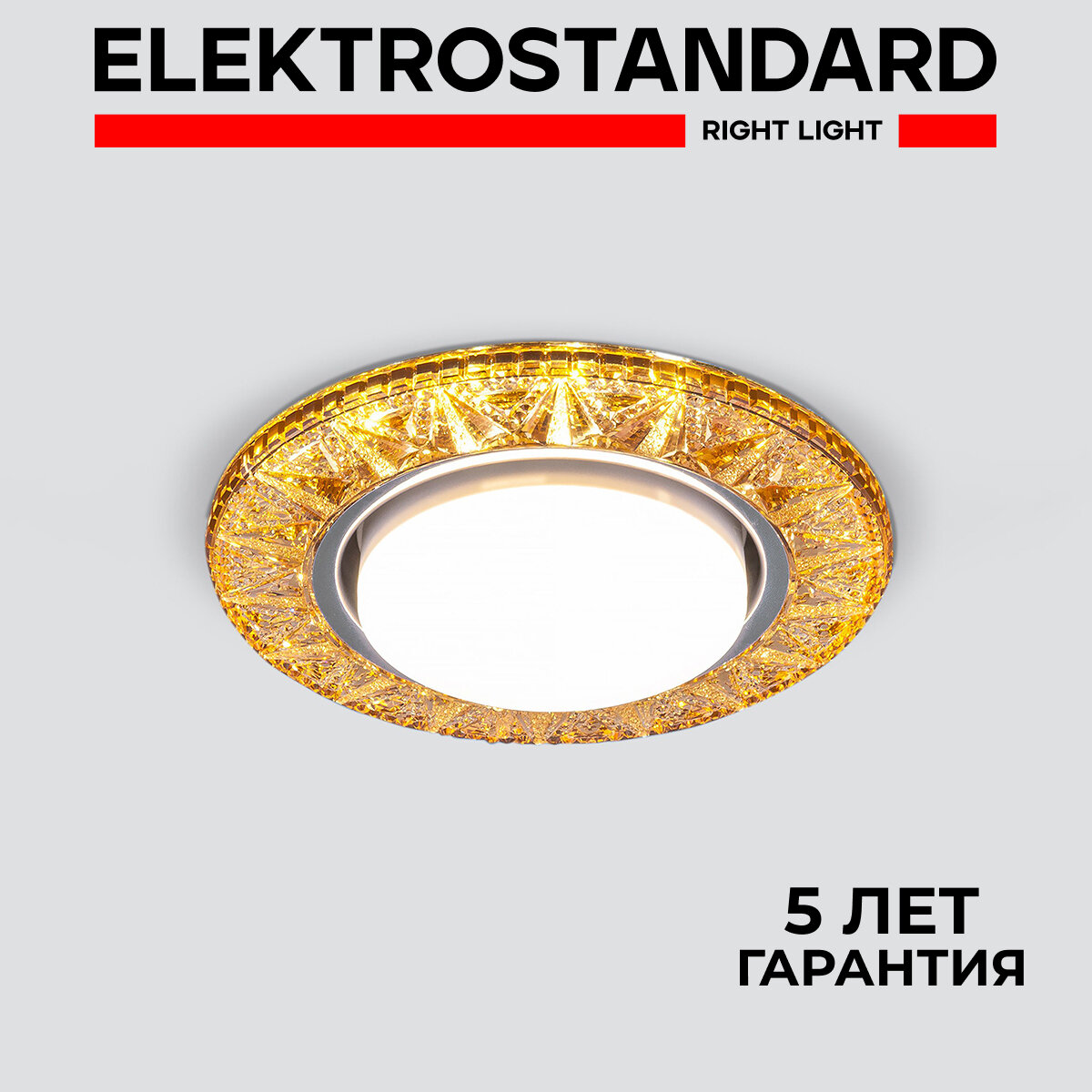 Встраиваемый светодиодный точечный светильник Elektrostandard Rodi 3022 GX53 GD золото