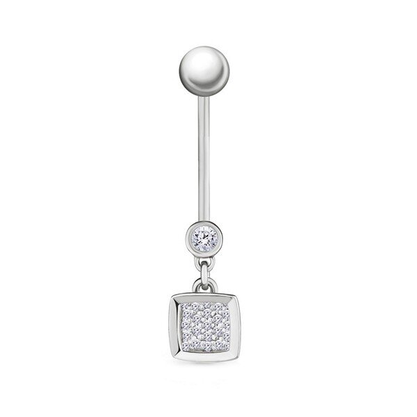 Пирсинг из серебра с фианитами,The-Jeweller,фианит,1.07 гр.