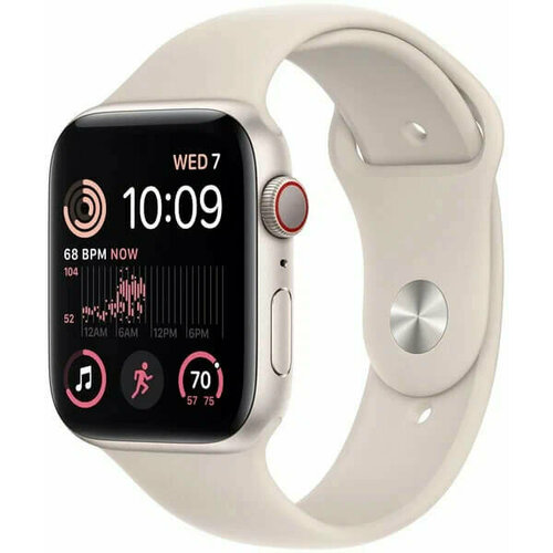Умные часы Apple Watch Series SE Gen 2 40 мм Aluminium Case starlight Sport Band 48179₽