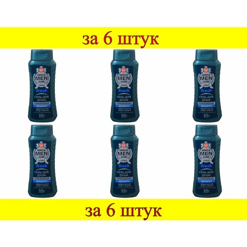 Гель для душа IRIS cosmetic Gentlemen Club Freshментол, 400 мл, 420 г