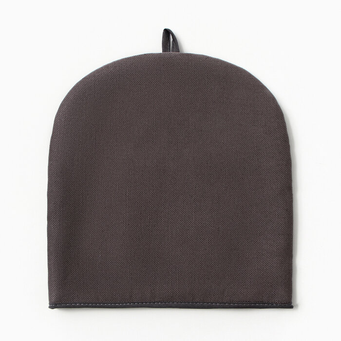 Грелка на чайник Этель Home collection grey 28х28см, 56%лён, 44%хл