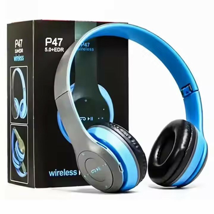 Беспроводные наушники Bluetooth 5.0 EDR Wireless с микрофоном, FM-радио, с поддержкой SD-карты памяти (Mp3-плеер)