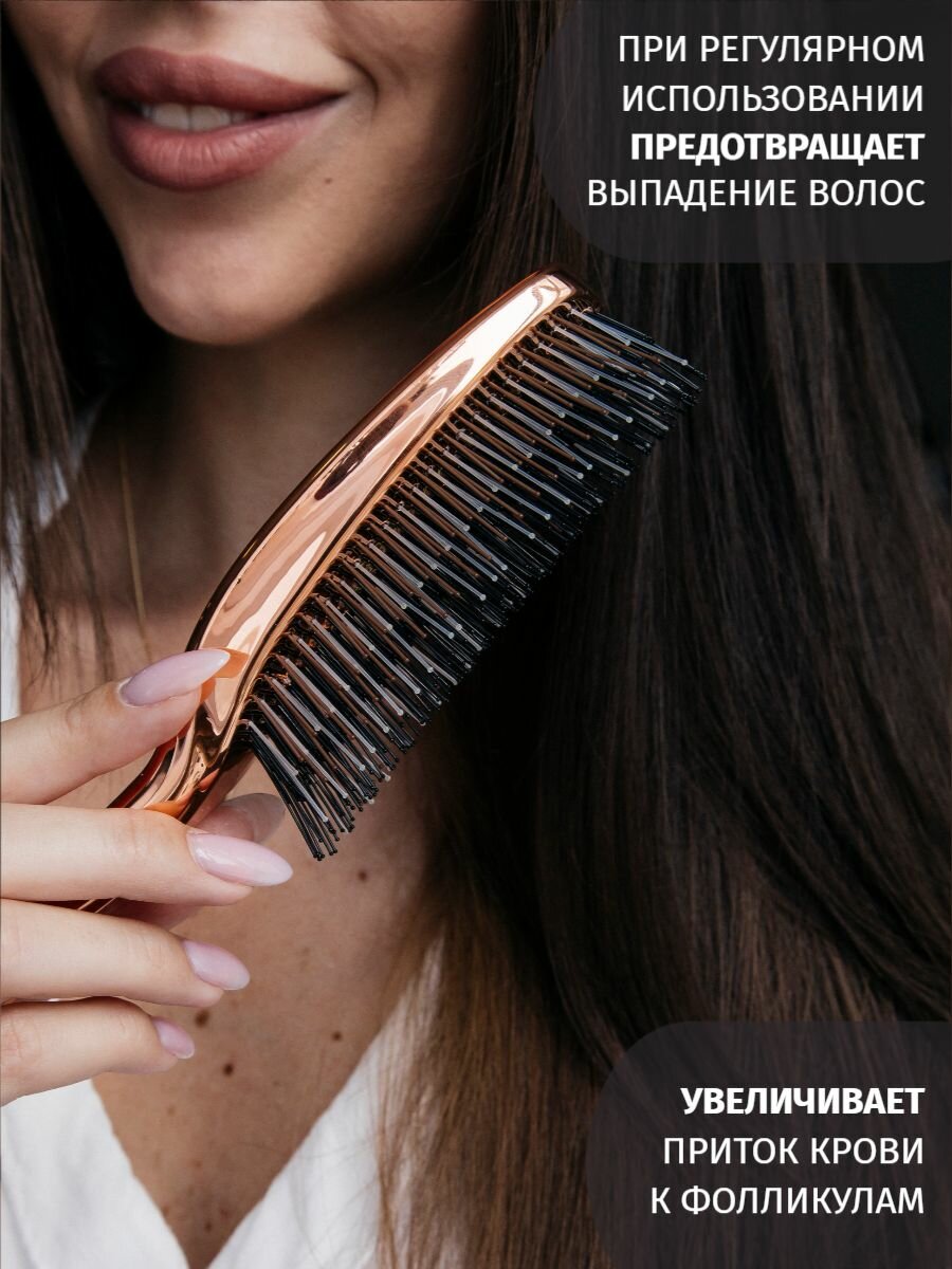 Изображение Расческа для волос, массажная, Японская, для всех типов волос, распутывающая