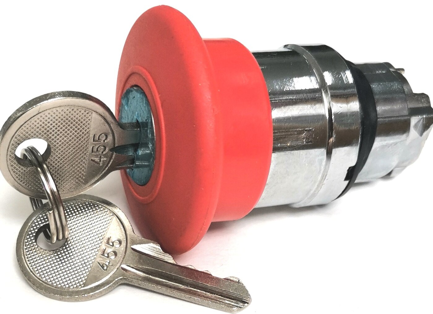 КМЕ 56ФКС красный IP65 ZB4BS94. BR Головка кнопки аварийного останова, металл, красный грибовидный 40, 22, с ключом