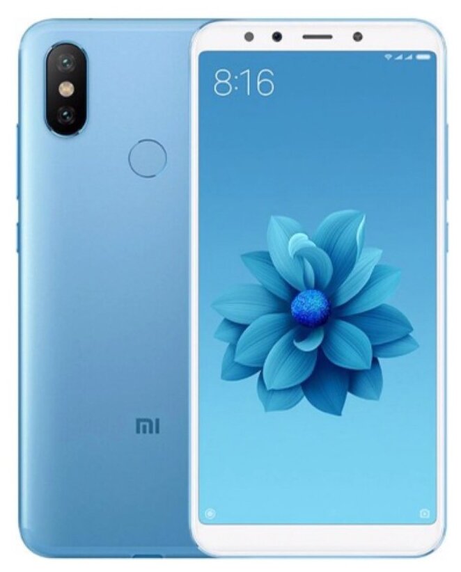 Смартфон Xiaomi Mi A2 4/64 ГБ, Dual nano SIM, голубой