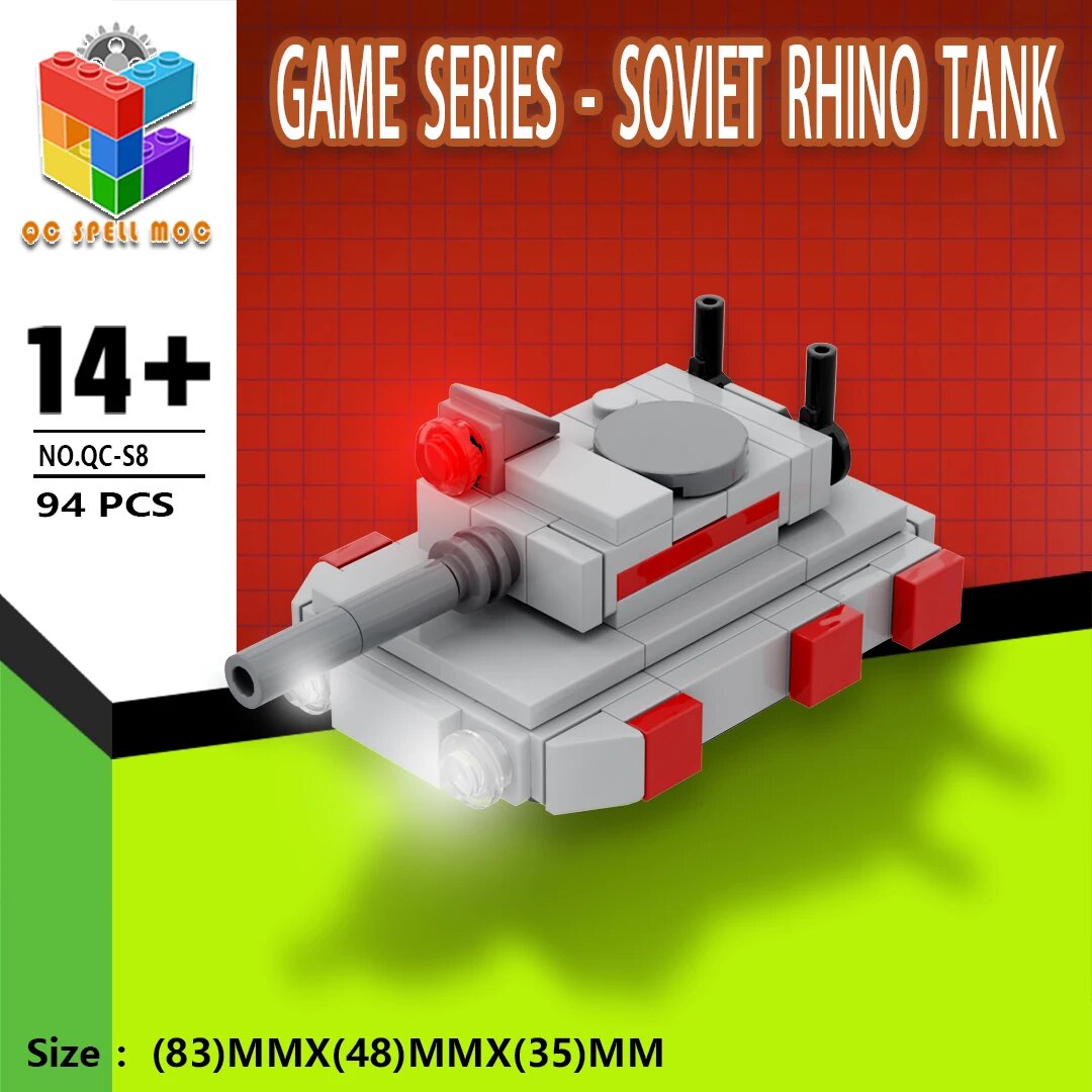 Конструктор QC Spell MOC Red Alert 2 из пластика 18+