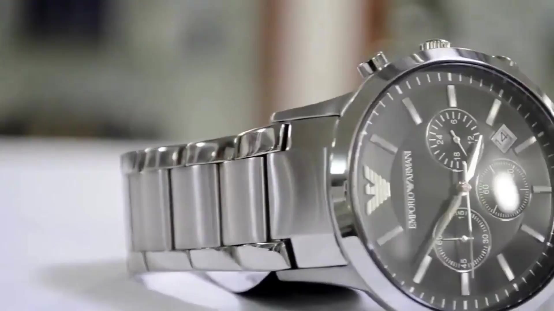 Наручные часы EMPORIO ARMANI Renato, серебристый/черный — фото 1