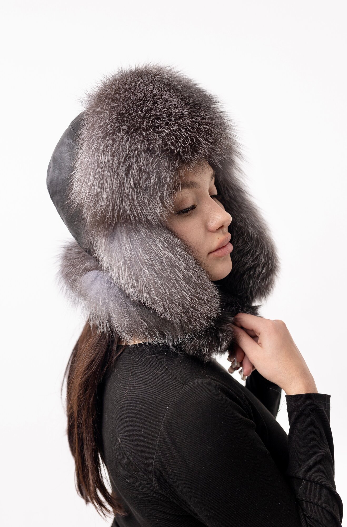 Шапка-ушанка для женщин