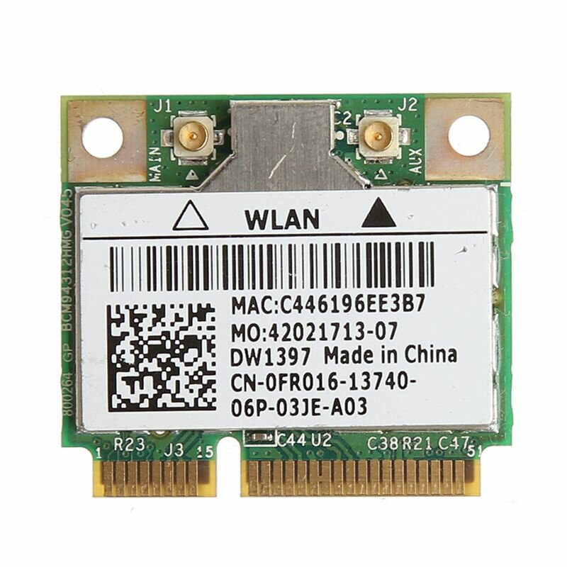 Сетевая карта DW1397, двухдиапазонная беспроводная мини-PCI-E WIFI для Dell Broadcom BCM94312HMG2L