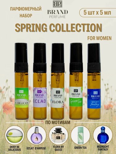 Изображение товара Парфюмерный набор Brand Perfume SPRING COLLECTION for Women (5 х 5 мл)