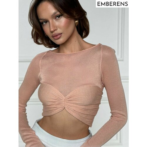 фото Топ emberens, размер 42-44, персиковый