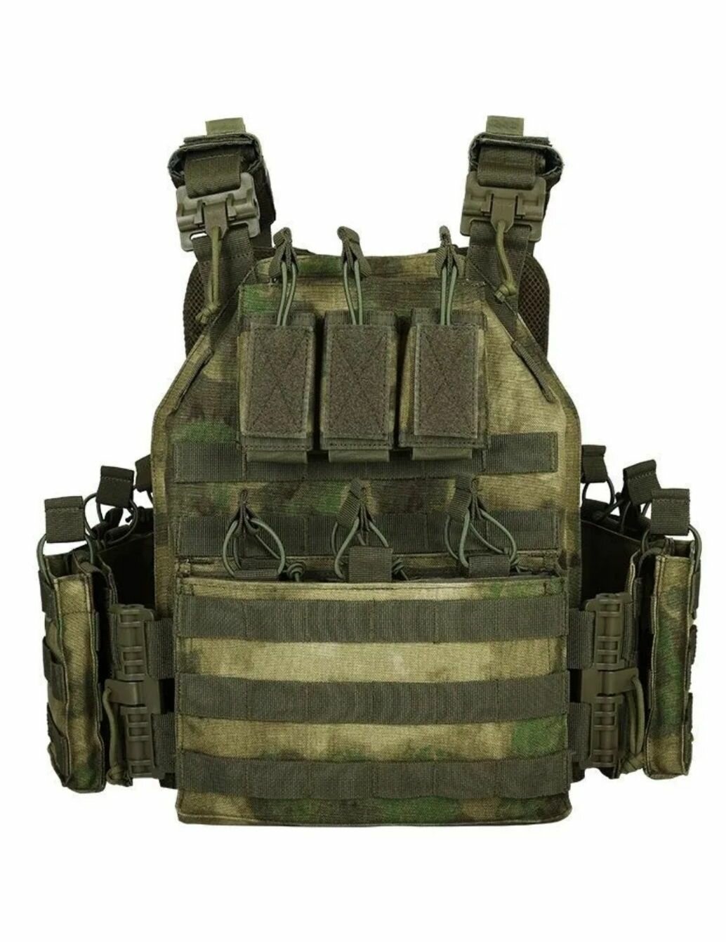 Бронежилет разгрузочный YAKEDA Бр5 без бронеплит. Цвет Зеленый — фото 1