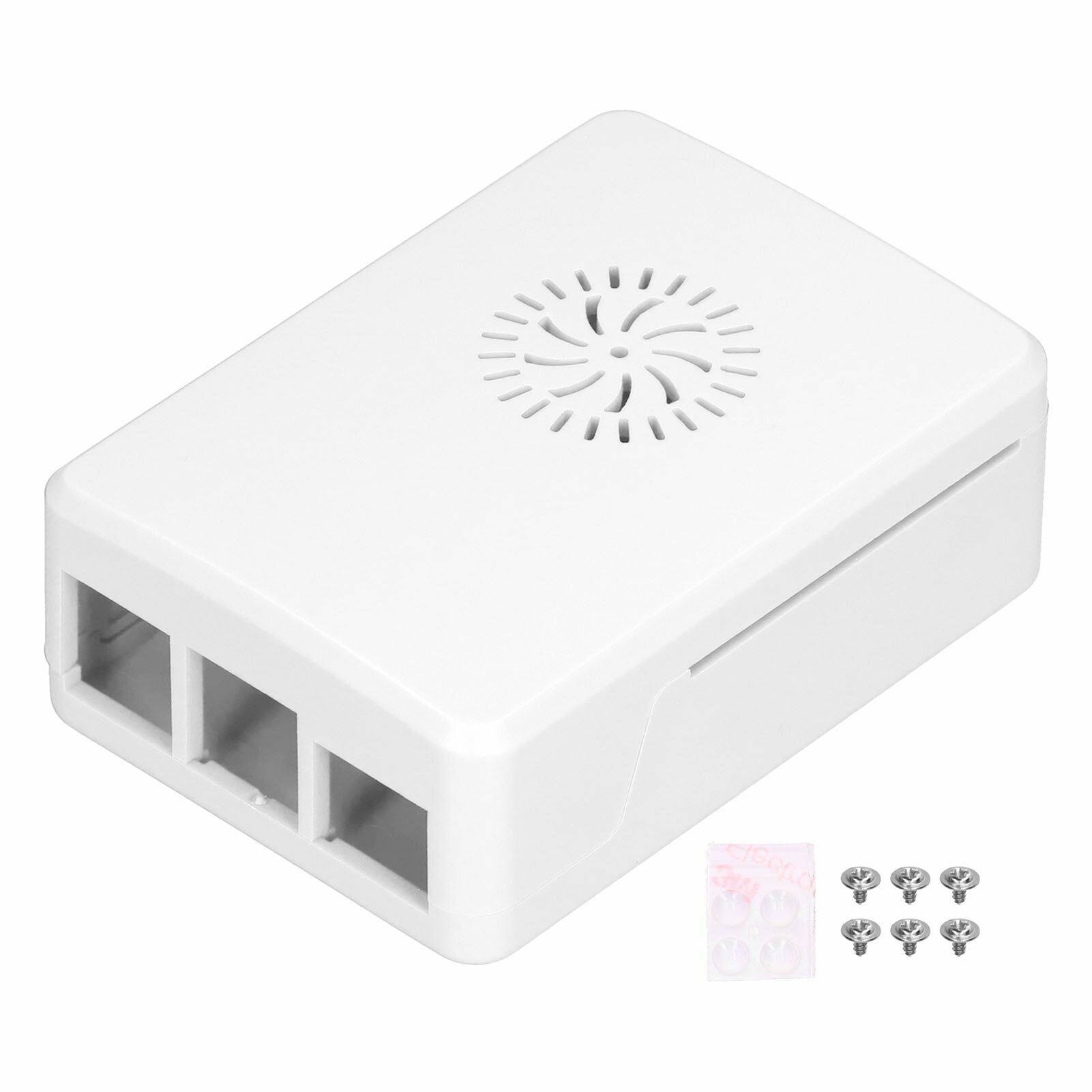 Чехол для Raspberry Pi 4B с радиатором из АБС-пластика, простая съемная верхняя крышка, защитный корпус, белый