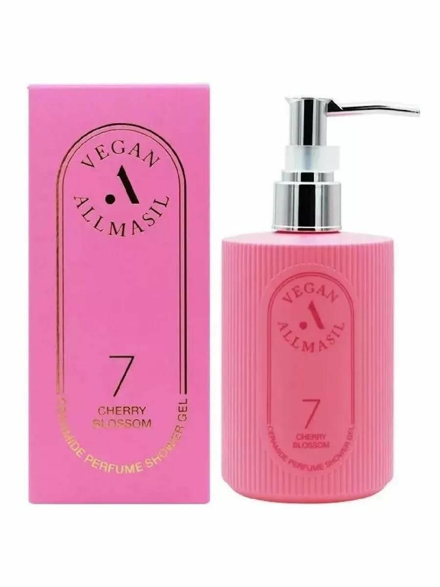 Гель для душа ALLMASIL "7 Ceramide Perfume" Cherry Blossom, с ароматом Вишни, 300 мл