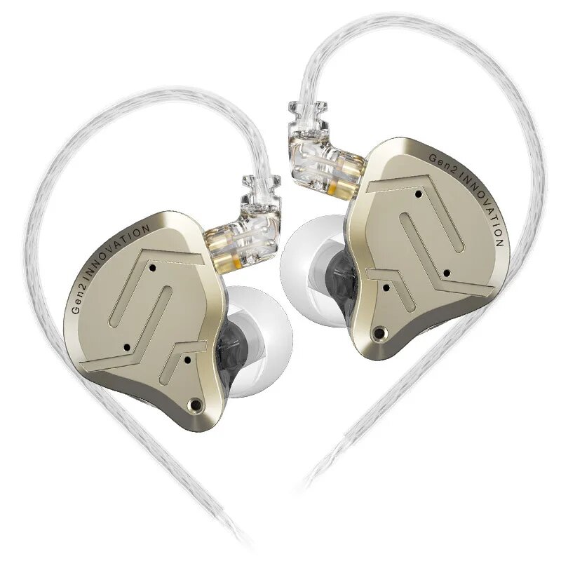Металлические наушники-вкладыши KZ-ZSN Pro 2 In, Yellow NO MIC