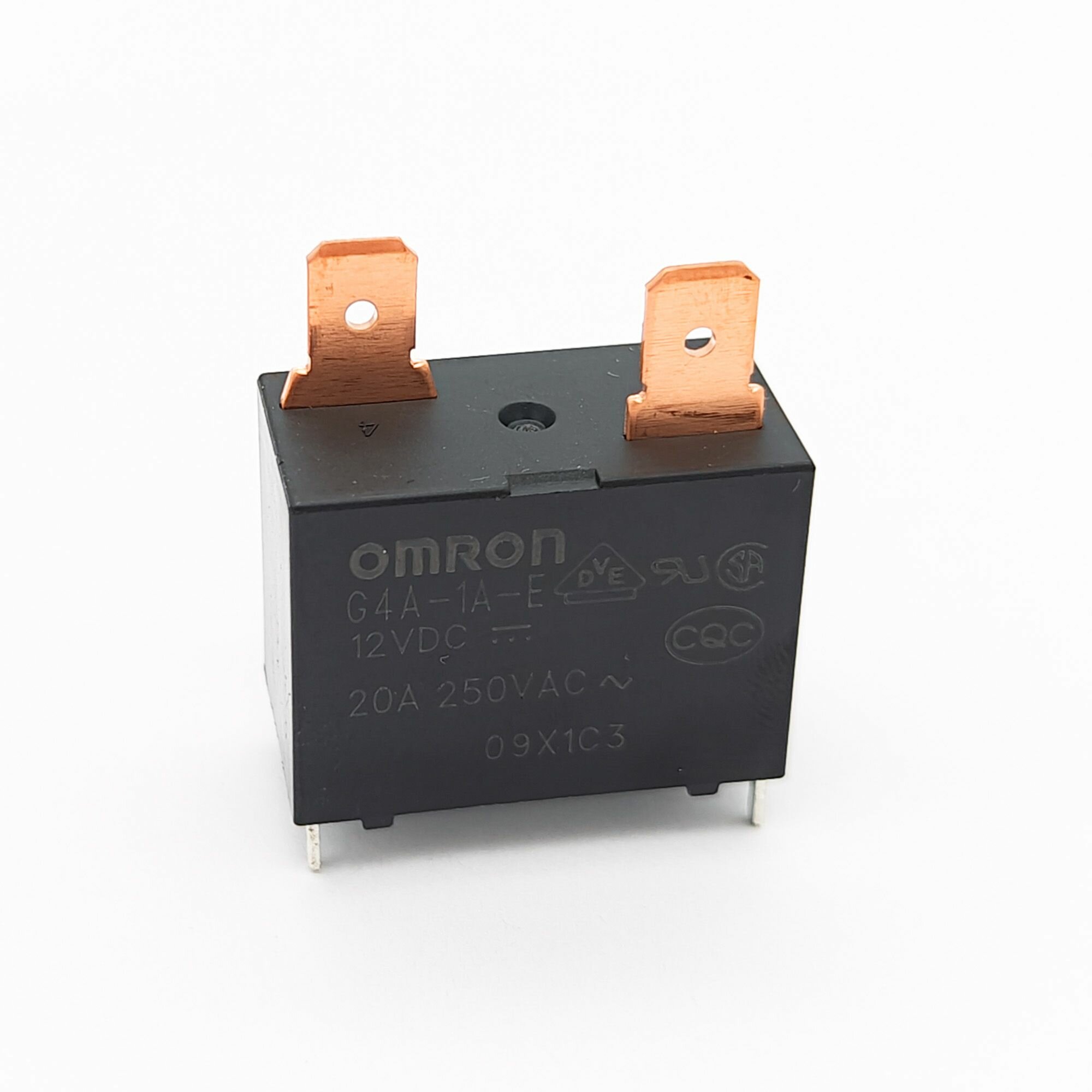 5шт. Реле электромагнитное DC 12в, 20а, SPST-NO, 30.5*16*23.5мм, Omron G4A-1A-E 12VDC